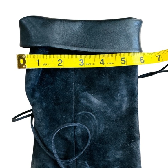 Saint Laurent Paris Black Suede ankle Boots with tassels NEW - Picture 9 of 11